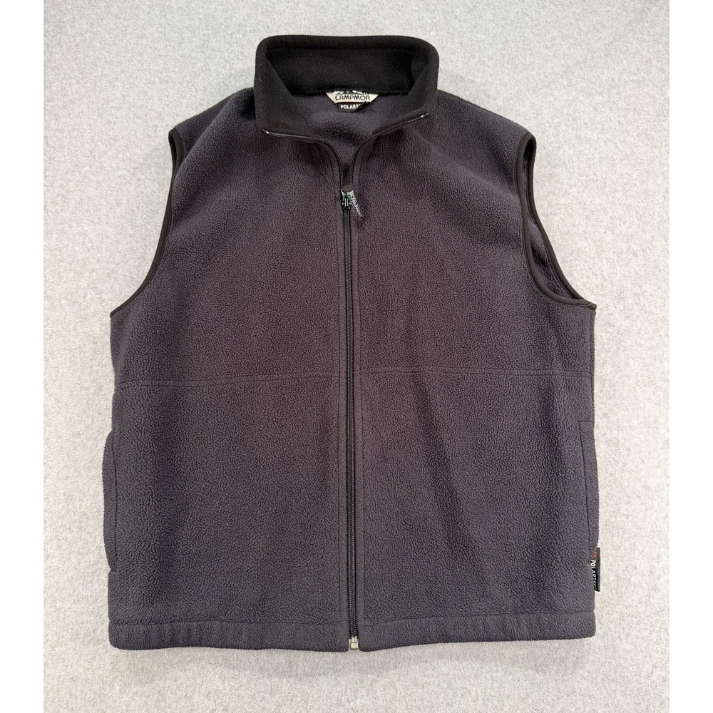 Campmor Polartec Black Men's  Fleece Vest Size Large